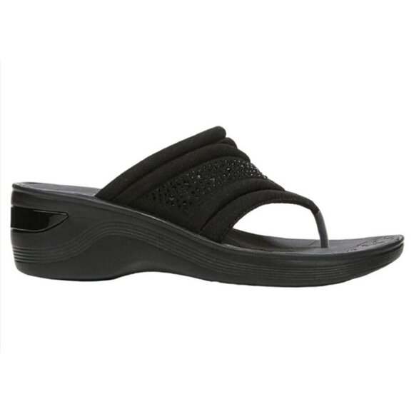 BZEES / Dazzle Me / Cloud Technology / Black / Platform Sandals / With Comfort - Picture 3 of 9